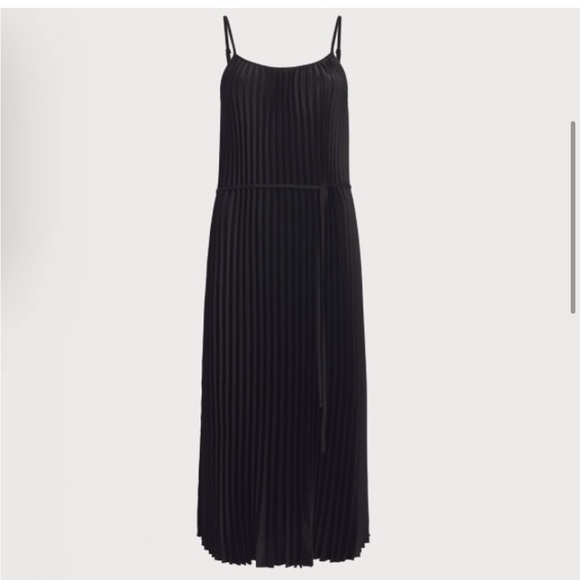Sam Edelman Black Midi Pleated Dress - Picture 6 of 13